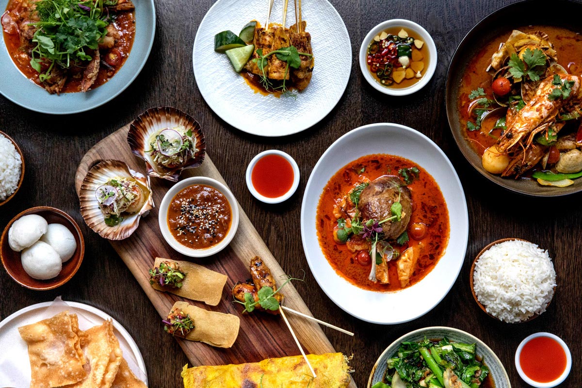 Mekong Kensington Street Thai Food on table