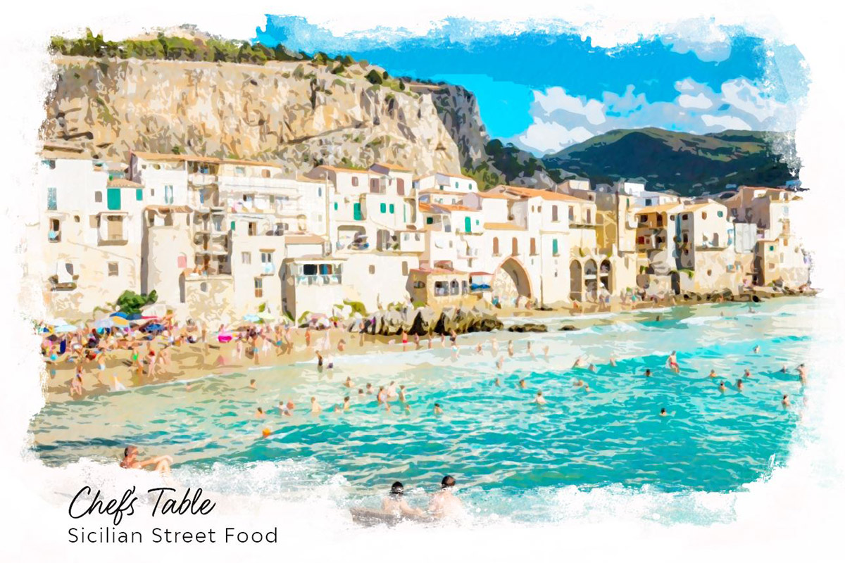 Olio Sicilian Street Food Postcard